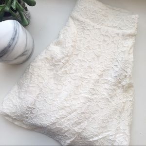 White Lace Skirt